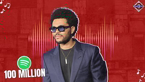 The Weeknd becomes first artist to reach 100 million monthly listeners on Spotify