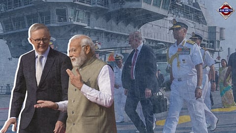Australian Prime Minister Anthony Albanese visits India’s homemade aircraft carrier INS Vikrant