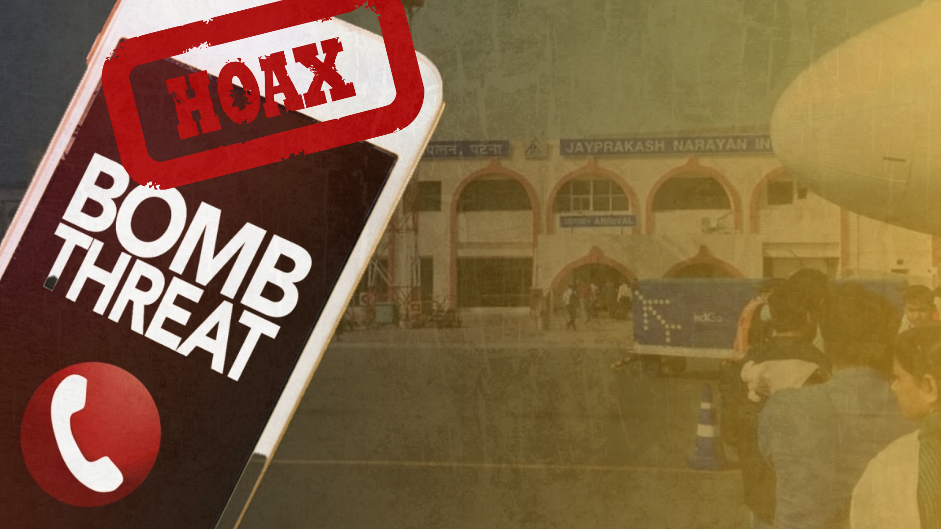 Bihar's Patna airport receives a bomb threat, turned out to be a hoax call; drunk caller into custody