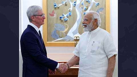 Apple CEO Tim Cook Meets PM Modi, Says ‘Committed to Investing in India’