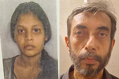 Mira Road Murder Case: Manoj Sane (R) had cut Saraswati Vaidya's (L) body into small parts 'boiled parts of it in a pressure cooker and roasted them on gas'.