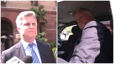 WATCH | Canadian Senior Diplomat, Camaron MacKay, slams doors on Indian journalist as storms out of MEA office post his expulsion