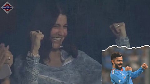 Viral: Anushka Sharma's reaction to Virat Kohli claiming ODI wicket after 9 years