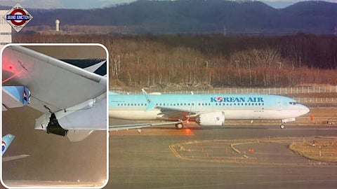 Korean Air, Cathay Pacific aircraft clip wings on airport runway in Japan