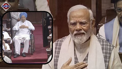 'Manmohan Singh worked in wheelchair': PM Modi praises former PM in Rajya Sabha