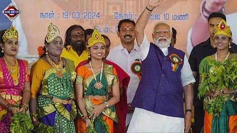 PM's 'Shakti Amma' pitch in Tamil Nadu, dig at INDIA bloc ahead of polls