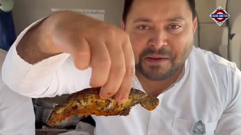 BJP attacks Tejashwi Yadav for eating fish during Navratri, RJD leader reacts