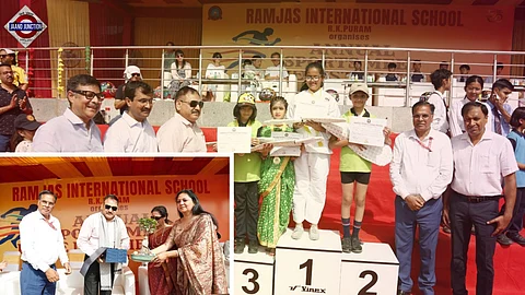 Ramjas International School Hosts Spectacular Sports Program at Thyagraj Stadium
