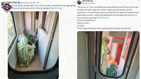 Train attendant's ‘reply’ as man flags ticketless passengers in AC-1 coach