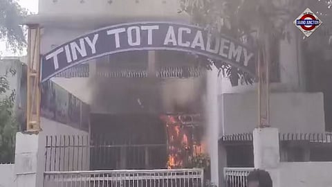 Boy, 3, found dead inside Patna school drain, family sets premises on fire