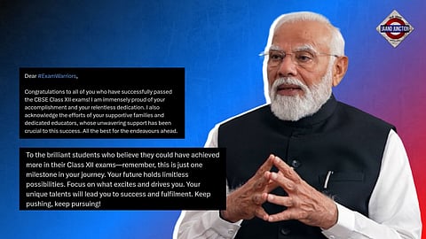 Prime Minister Modi Extends Congratulations to CBSE Class XII Exam Students