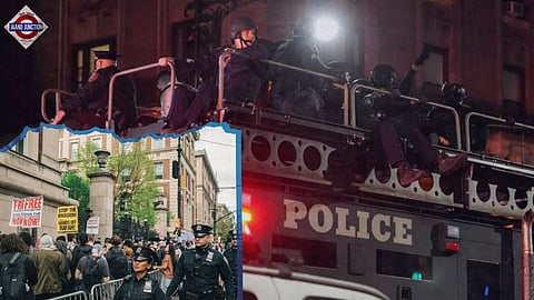 Chaos at Columbia University, protesters occupying building tear-gassed