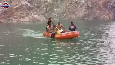 Man jumps 150 feet into Udaipur quarry lake while filming Reels, drowns