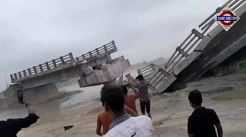 Bridge Built At Cost Of Rs 12 Crore Collapses In Bihar's Araria Before Inauguration | Video