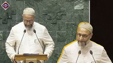 Asaduddin Owaisi's controversial slogans during oath in Parliament deleted