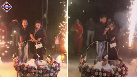 Man consoles wife hurt by fireworks at party, ignores crying baby, Internet furious