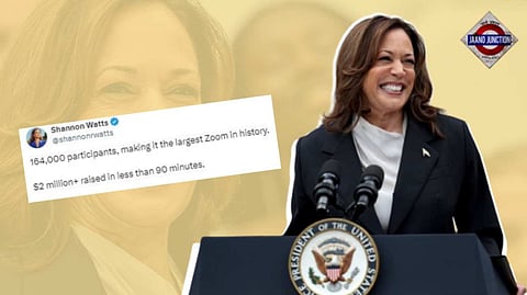 Kamala Harris's fundraiser breaks Zoom record, raises over $2 million