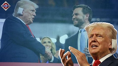 Trump's 1st public appearance with bandaged ear, greeted with chants of 'Fight'