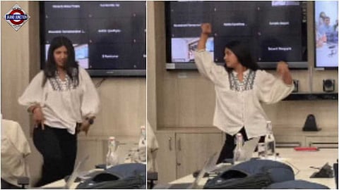 Pune woman dances to 'O Rangrez' during office meeting, colleagues cheer for her, Video