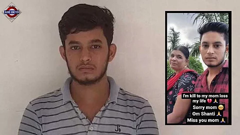 21-year-old man Nilesh Gosai arrested in Rajkot for murdering mother.