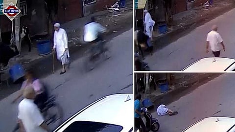 Senior citizen attacked by stray bull in Uttar Pradesh's Meerut | Video