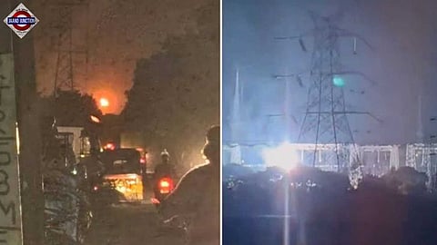 Power cut in parts of Chennai after fire at local substation.