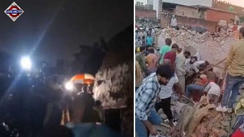 Building collapses in Zakir Colony, Meerut