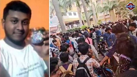 Protest erupted over the incident at the college