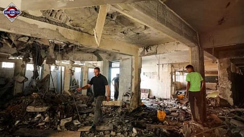 The Hamas-run government media office said 13 children and six women were among the dead.