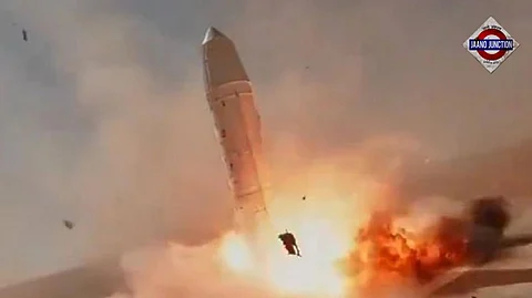 Video: Drone captures Chinese rocket exploding during landing attempt