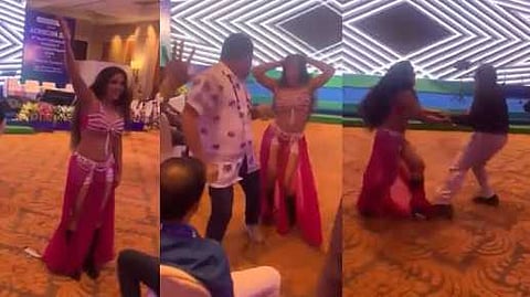 A dance performance during a medical conference has raised eyebrows online.