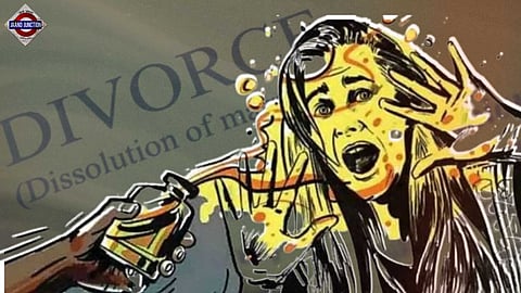 Man throws acid on wife's face