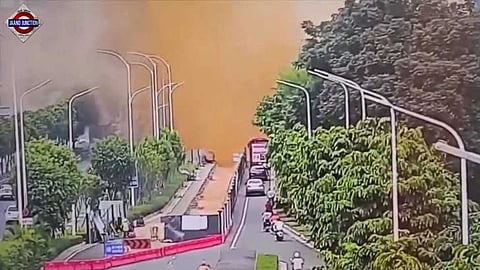 Newly installed sewage pipe explodes, shoots faeces 33 feet into the air.