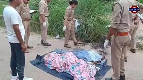 Two people were arrested in West Tripura for allegedly tying their mother to a tree and burning her alive.