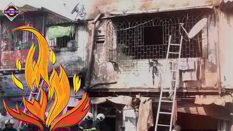 Massive building fire in Mumbai's Chembur