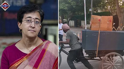 Atishi's luggage thrown out of Chief Minister's home.