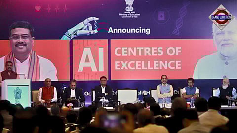 India launches 3 AI centres of excellence.