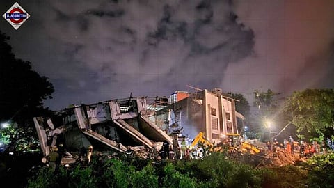 Under-construction building collapsed in Bengaluru.