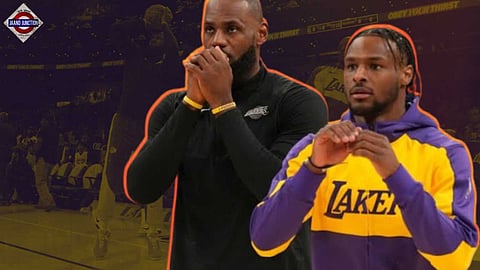 LeBron and Bronny James make history.