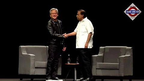 Mukesh Ambani's twist on chipmaker's name delights Jensen Huang