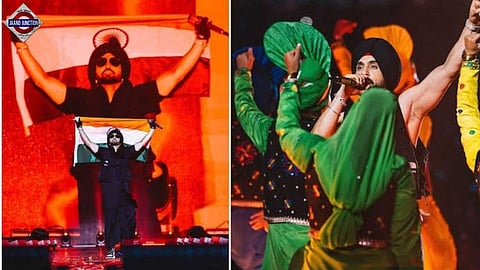 Diljit Dosanjh Waves The Indian Flag At Delhi Concert