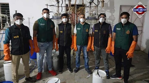 Narcotics Control Bureau (NCB) operations unit in a joint operation with Special Cell, Delhi Police busted a clandestine Methamphetamine manufacturing lab in Gautam Budh Nagar.
