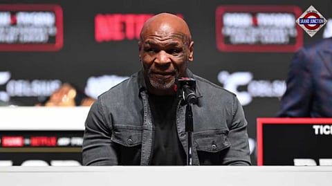 Mike Tyson lashes out at reporter in press conference with Jake Paul