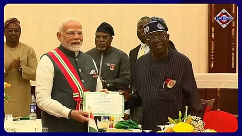 PM Modi the second foreign dignitary to receive the award.