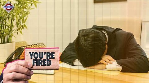 A Chinese employee fired for taking a nap at his office desk.