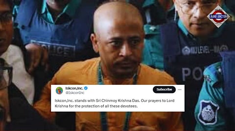 Iskcon clarifies on Hindu monk's arrest: Not distanced from backing Chinmoy Das