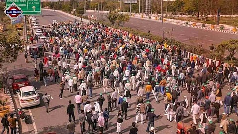 UP farmers to march to Delhi from Noida over compensation demands.