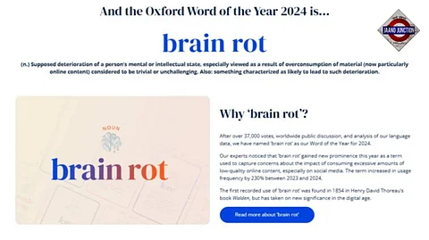 What is ‘brain rot’? Oxford’s word of the year 2024 explained
