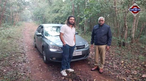 Authorities located the stranded family and safely escorted them out of the forest.