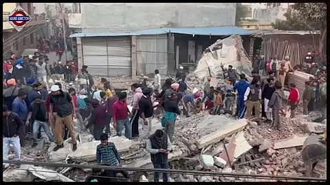 3-storey building collapses in Punjab's Mohali.